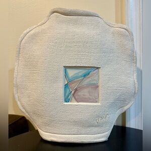 Large VTG Southwestern Clay Vase 14" x 13"  Studio Made Signed SLAVA 1987